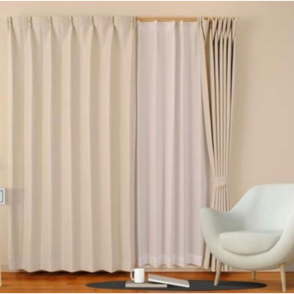 Gorden plisket blackout cantolan kawat S