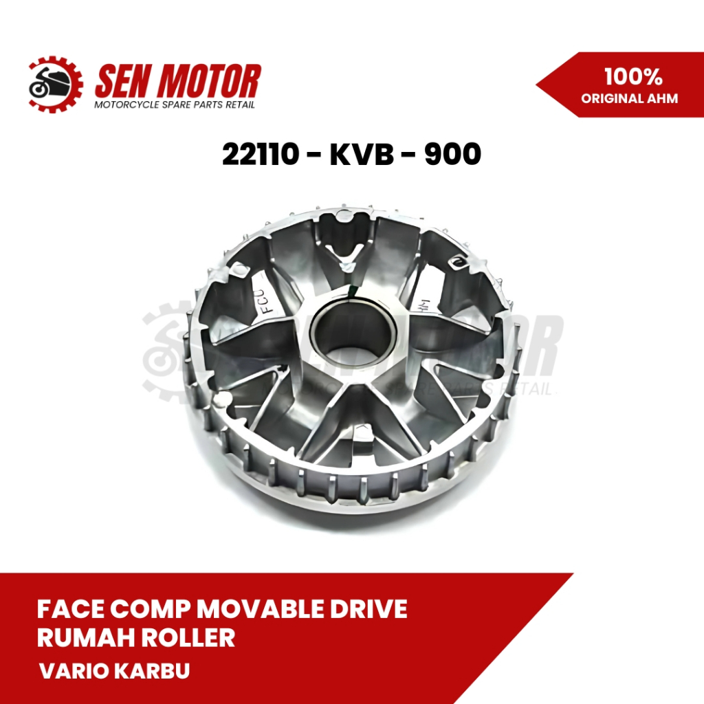 Rumah Roler Pulley Depan CVT Honda Vario 110 Karbu / Vario CW Original AHM - 22110-KVB-900
