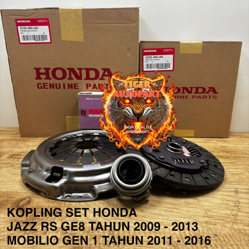 KOPLING SET JAZZ RS GE8 2009 - 2013 / MOBILIO 2011 - 2016 JASS RS GE 8 DEKRUP MATAHARI PRODO KAMPAS 