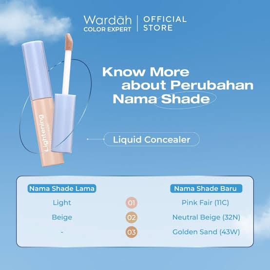 WARDAH LIGHTENING LIQUID CONCEALER 7GR / CONCEALER WARDAH
