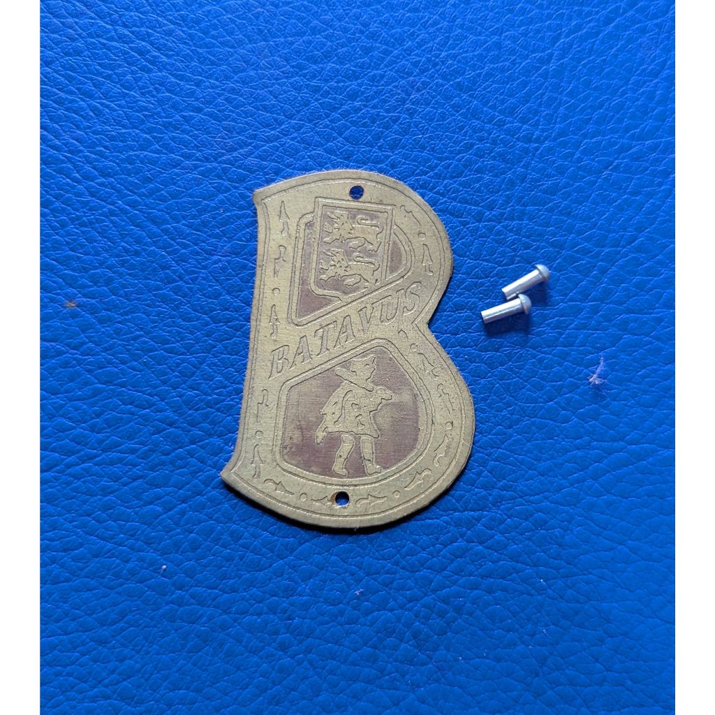 emblem plat merk sepeda onthel batavus