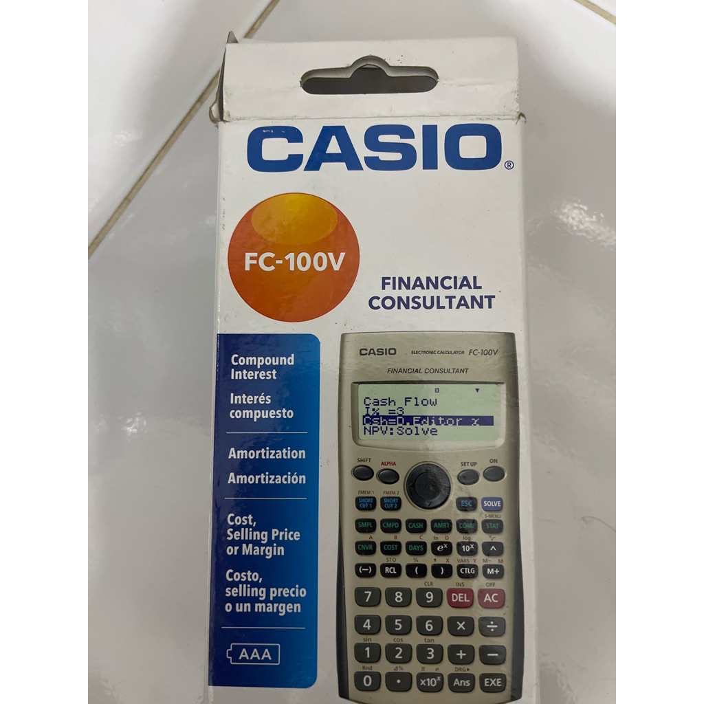 

kalkulator keuangan - casio financial consultant FC 100v - Electronic Calculator