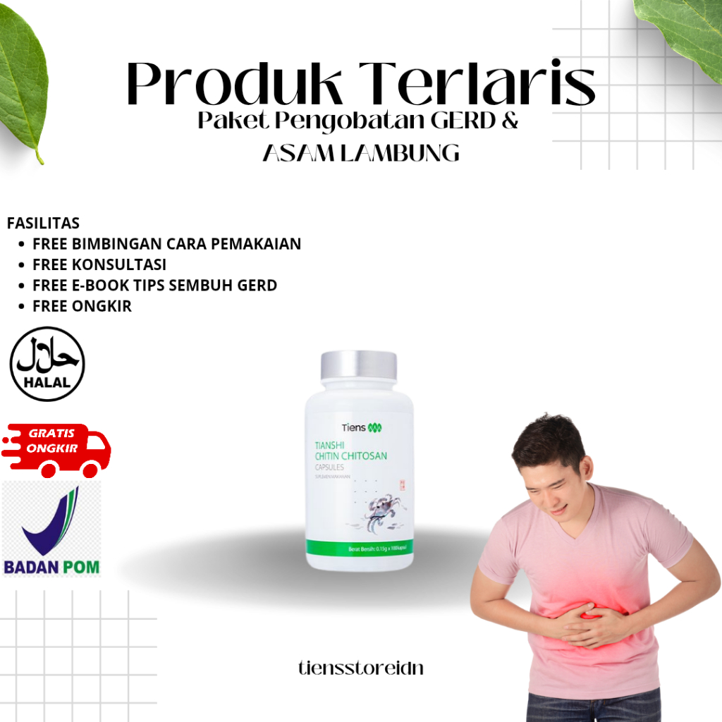 HERBAL CHINA ASAM LAMBUNG Obat Infeksi Lambung Sakit Asam Lambung/GERD Tiens paket asam lambung gerd