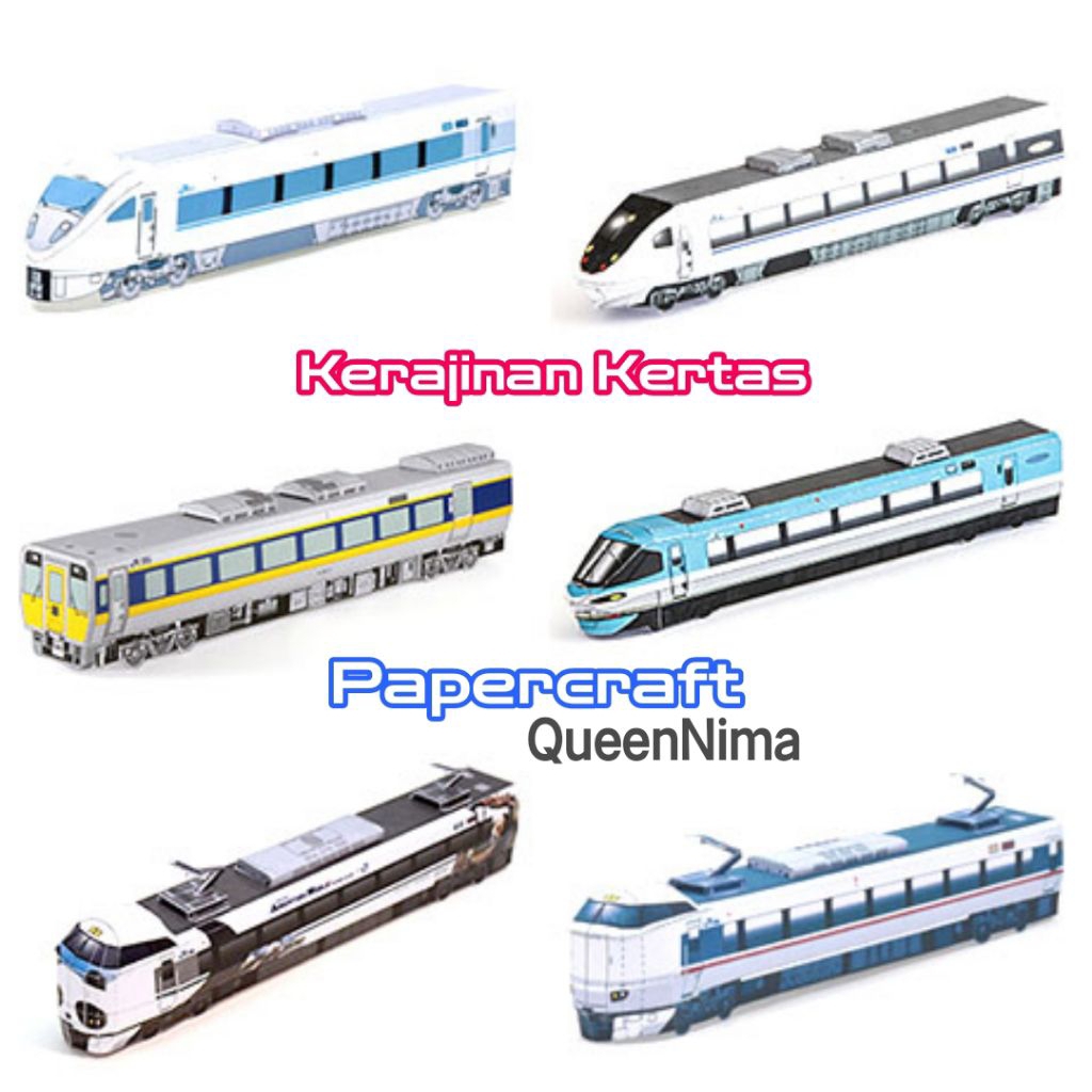 *Tersedia Harga Grosir _ Kerajinan Kertas Kereta Api / Kereta Listrik Cepat - Mainan Edukasi Anak Pa