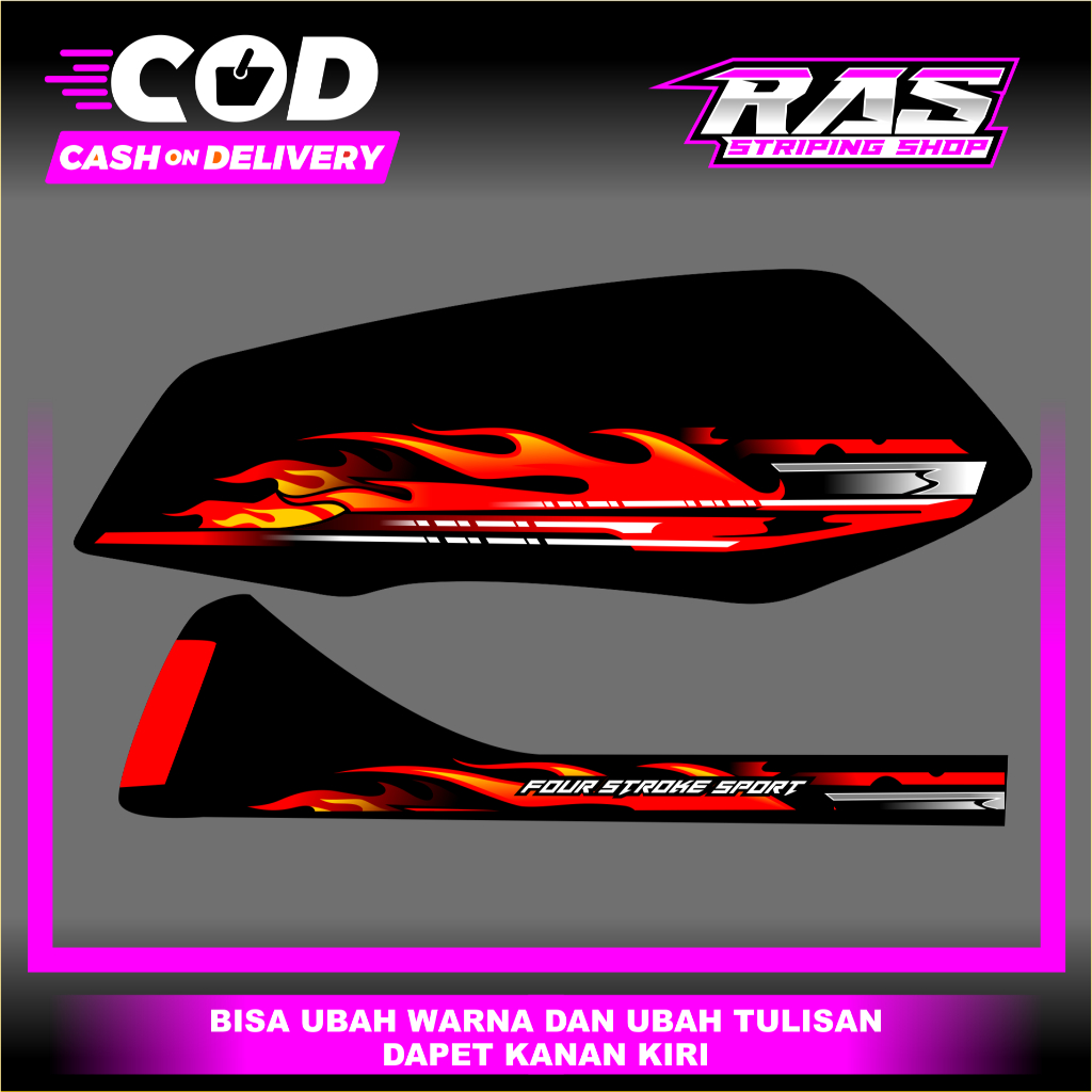 striping les stiker gl pro gl max variasi - striping gl kotak variasi - striping gl pro variasi