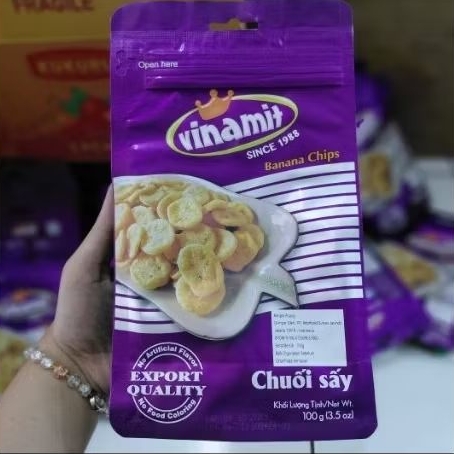 

PROMO BESAR Vinamit Banana Chips Keripik Pisang Manis 100 gram