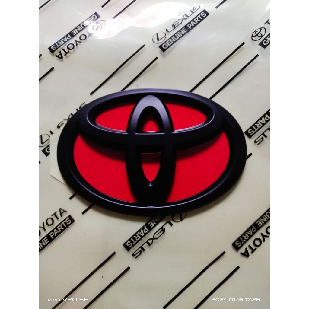 LOGO DEPAN BELAKANG TOYOTA AVANZA AVANZA FELOZ 2012-2024 HITAM DOFF HARGA UNTUK 1PCS
