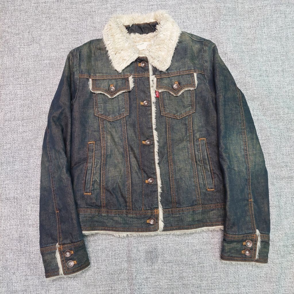 Trucker Denim Sherpa Levis Women