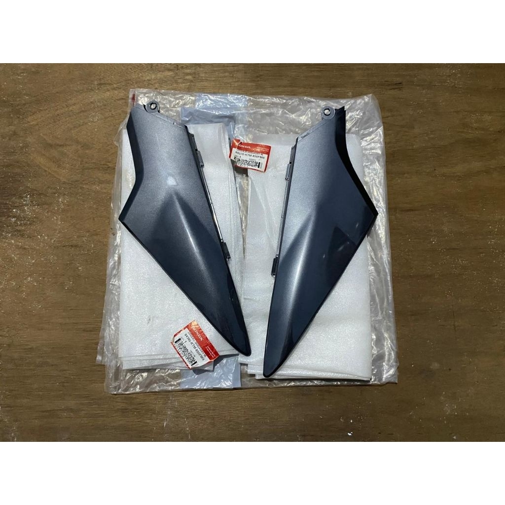 Cover body samping grey abu abu supra x 125 old lama batman original baru ahm