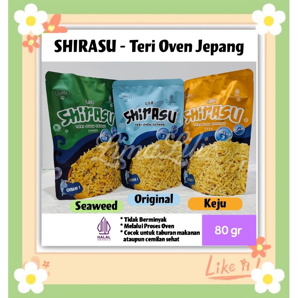 

LOCCA SHIRASU Teri Oven Jepang - Taburan Camilan Diet
