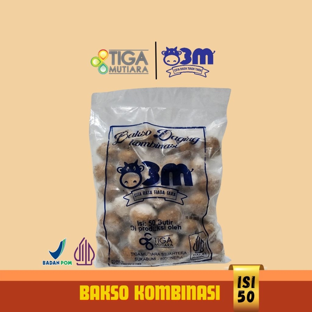 

Baso/Bakso Kombinasi Isi 50 Tiga Mutiara