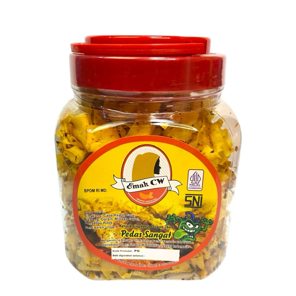 

Emak - Cw Keripik Singkong Pedas Sangat Toples