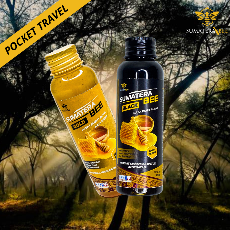 

SumateraBee Pocket Travel 130gr – Madu Hutan Asli Lebah Liar | Mini Kemasan Travel Praktis
