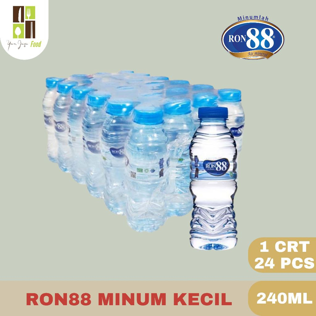 

Ron88 Ron 88 Botol Mini 240 ml 1 Karton Air Mineral Isi (24 pcs)