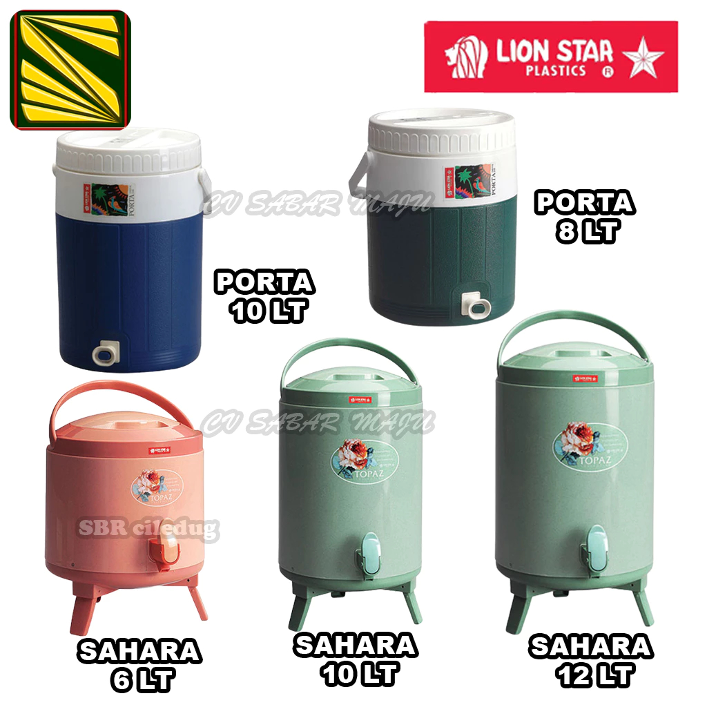 Lionstar Tempat Minum/ Dispenser /Drink Jar 6 Liter, 8 Liter, 10 Liter & 12 Liter