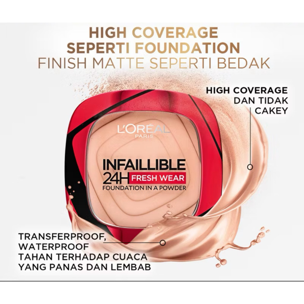 [CLEARENCE SALE] ORIGINAL BPOM LOREAL BEDAK FOUNDATION