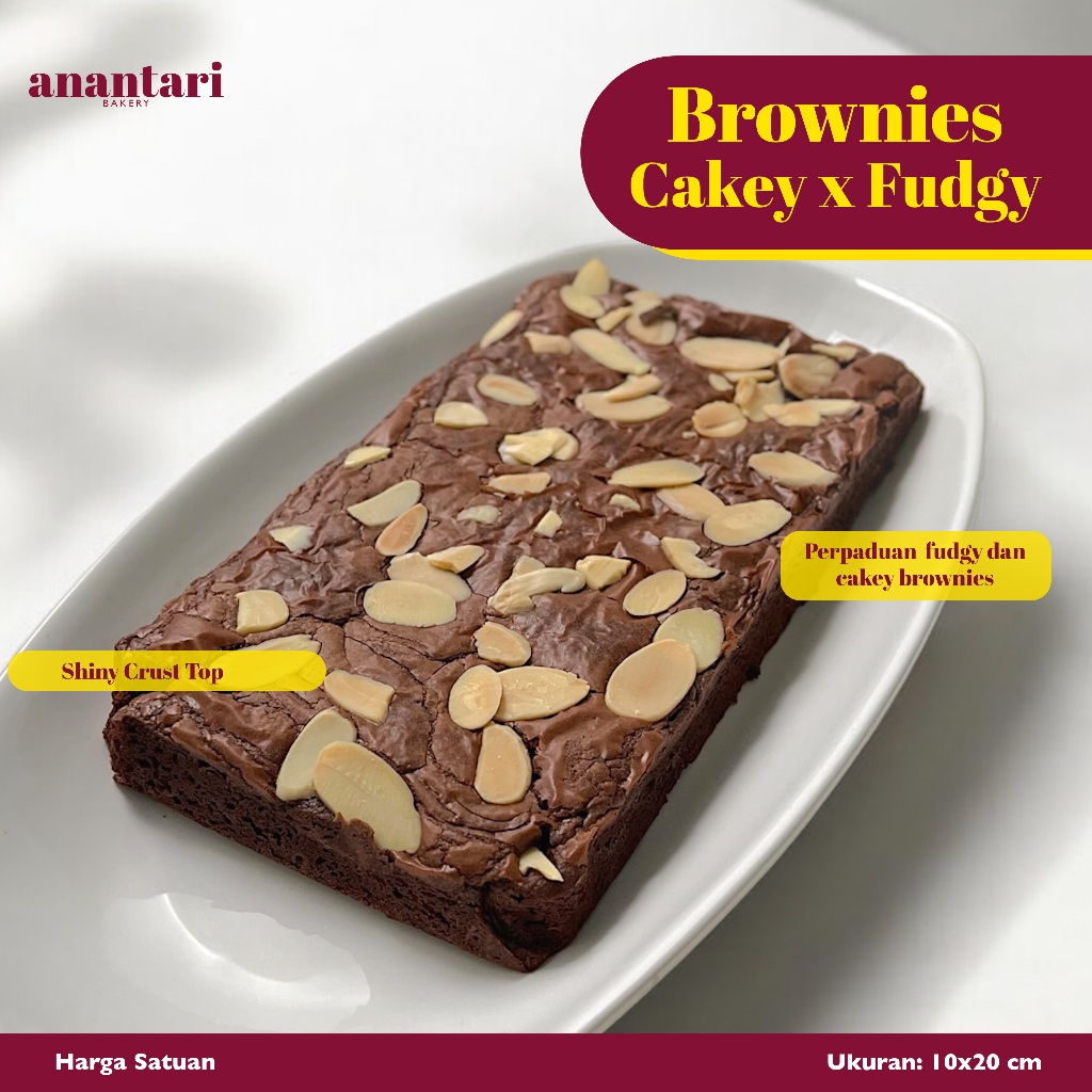 

Brownies Panggang Premium – Perpaduan Fudgy dan Cakey Brownie