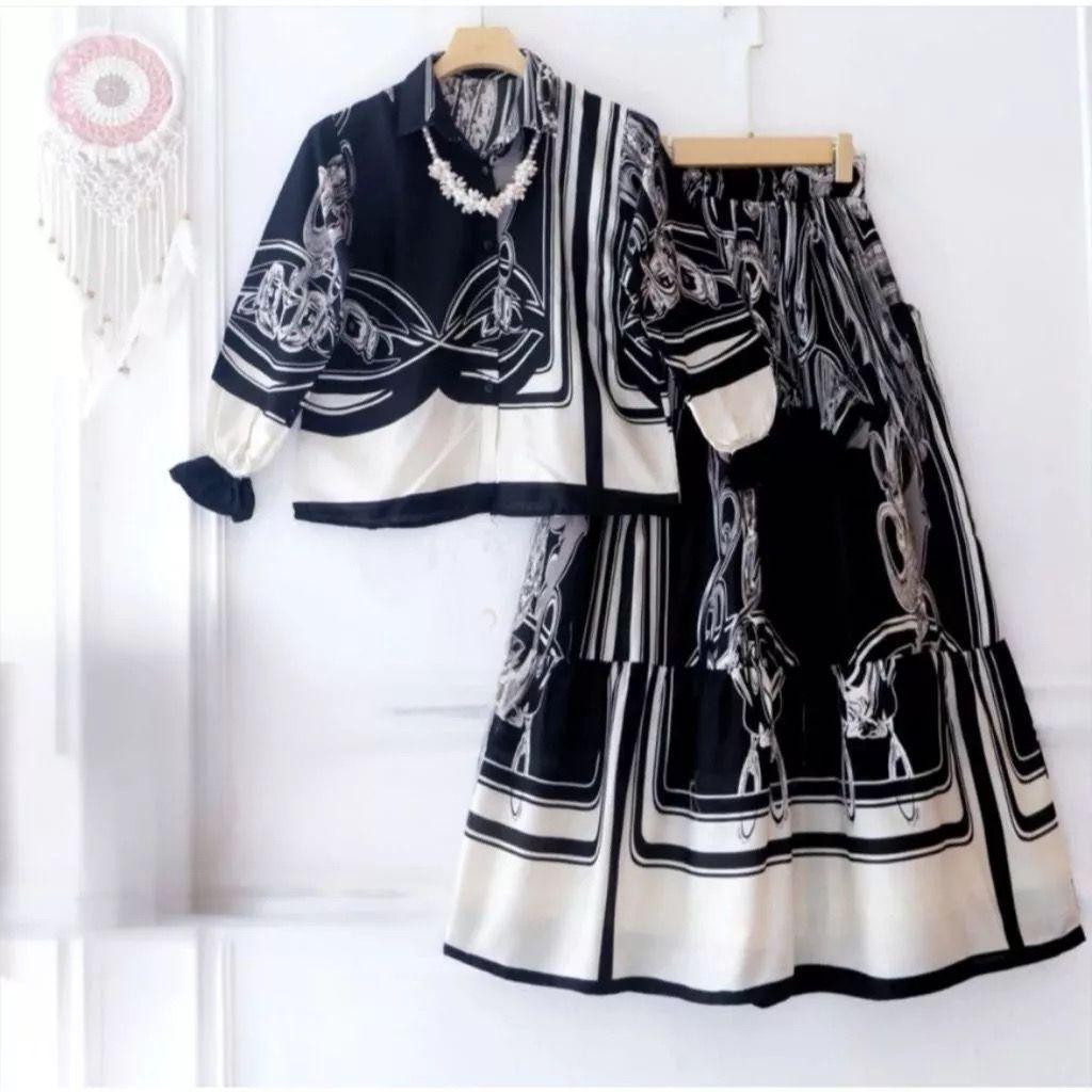 Nindya Set Rayon Kids (7THN-15THN) | Setelan Anak | One Set Anak Remaja | Setelan Anak Kekinian | Se