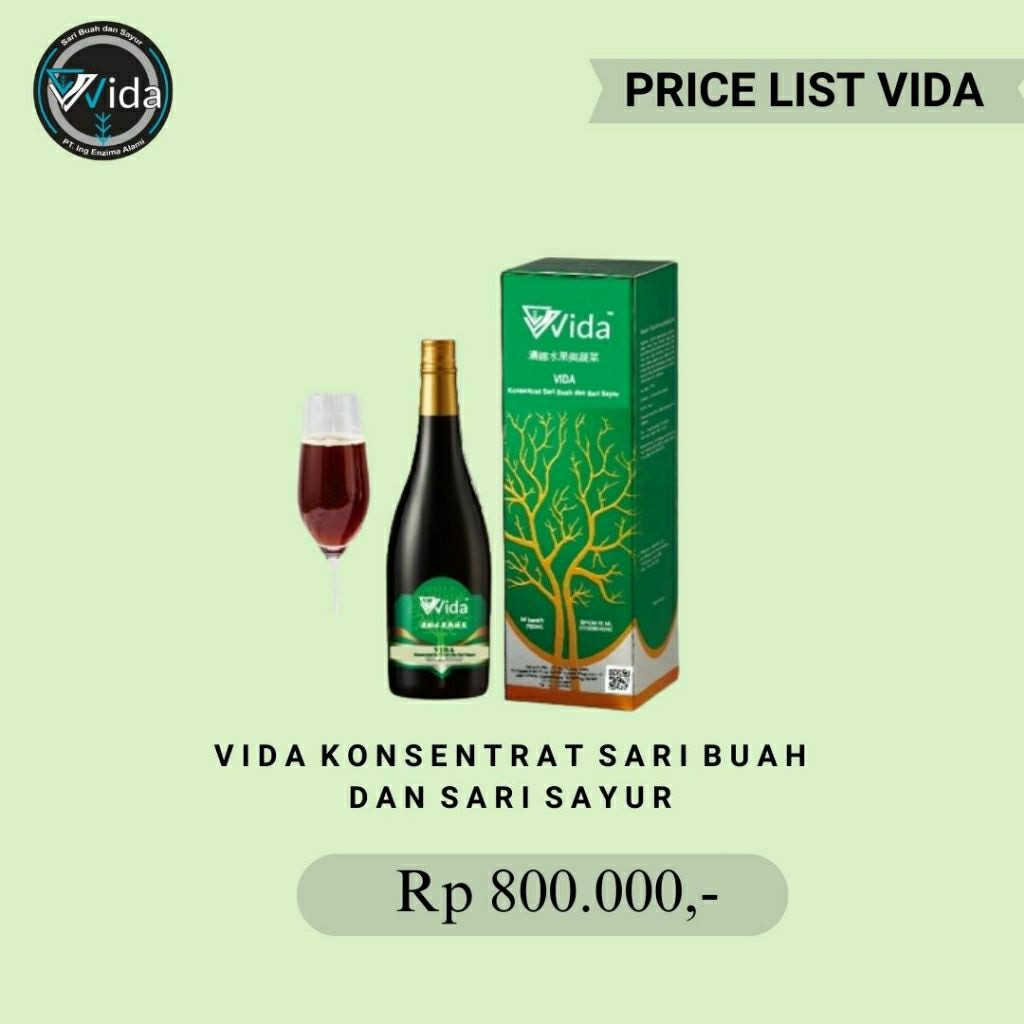 

Vida Juice | Minuman Konsentrat Sari Buah dan Sari sayur - 750ml