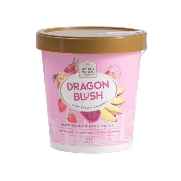 

Golden Natura Dragon Blush Smoothies 200g – Buah Naga, Strawberry & Banana, Untuk Kulit Glowing Ready to Blend