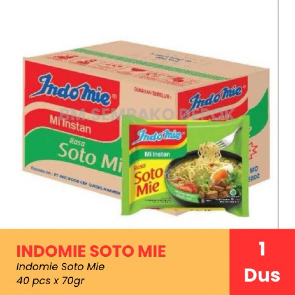 

Indomie Soto Mie 1 Dus / Indomie Soto 1 Karton / Indomie Soto Termurah / Indomie Soto Depok