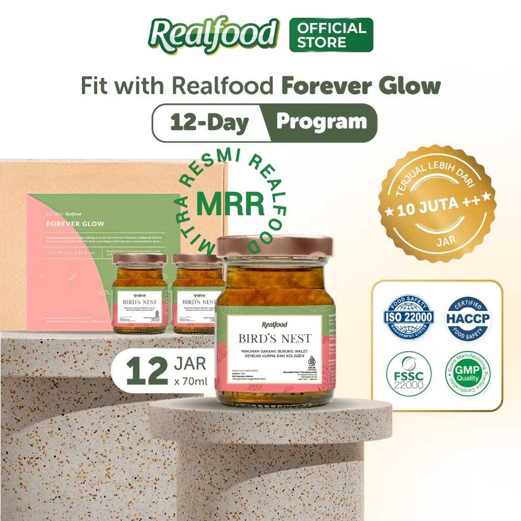 

Realfood Forever Glow Kurma + Kolagen 6 Botol & 12 Botol Diskon Harga ( Minuman Sarang Burung Walet ) MRR