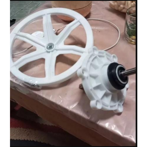 SATU SET PULLY + GEARBOX GEAR BOX MESIN CUCI HITACHI GIGI 11 - AS BAWAH KOTAK 1200 KJ