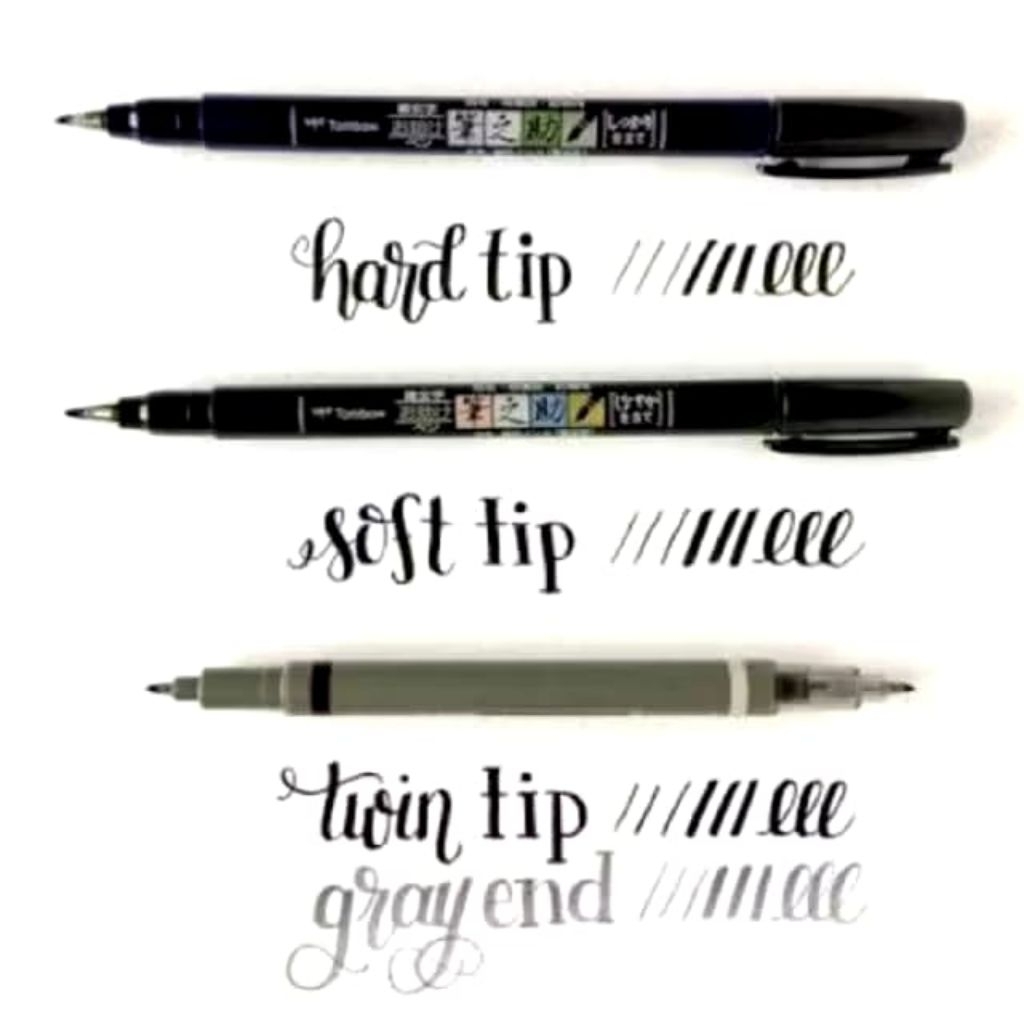 

TOMBOW FUDENOSUKE BRUSH PEN HARD SOFT DUAL TIP CALLIGRAPHY BRUSH PEN SPIDOL KUA KALIGRAFI