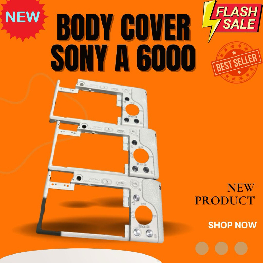 Cover Tombol Sony a6000 Putih Baru lengkap