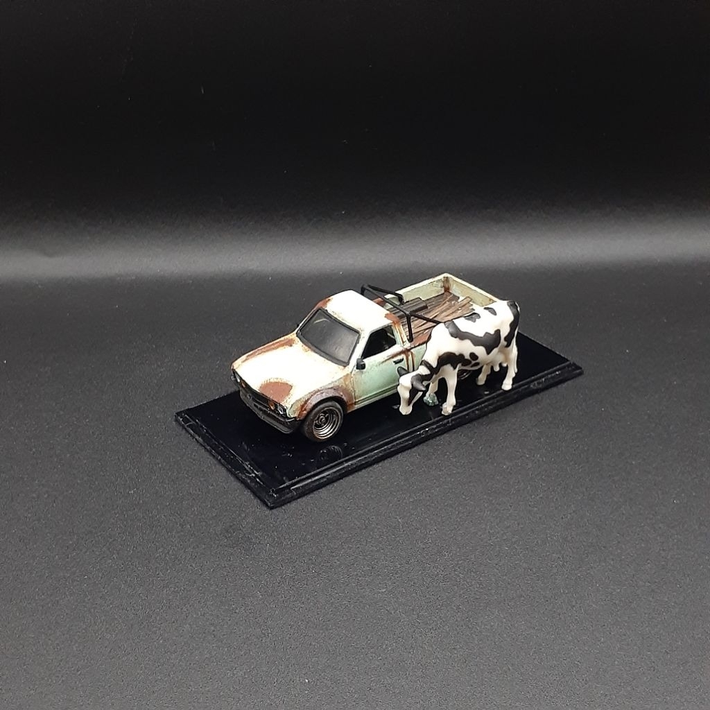 hotwheels datsun 620 pickup custom rusty