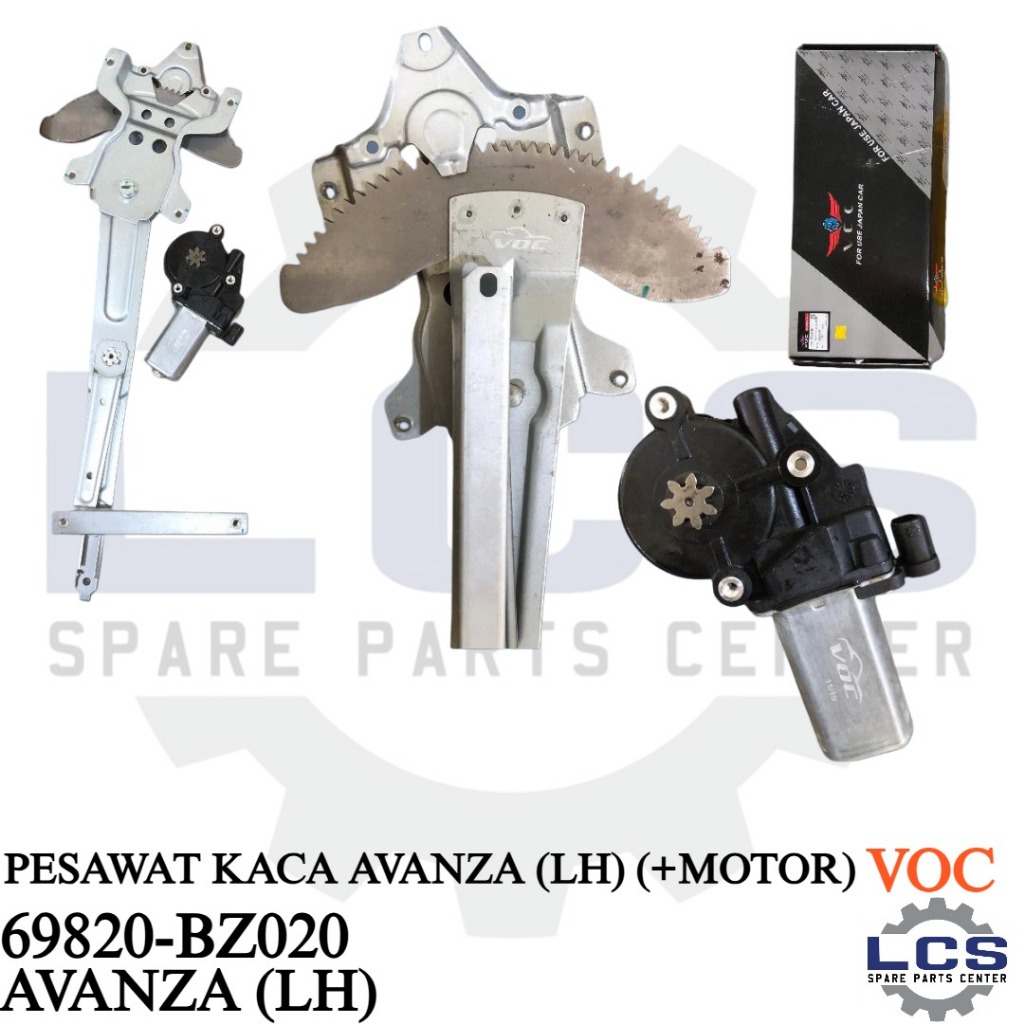 PESAWAT KACA AVANZA (+MOTOR) 69810-BZ020 (RH) 69820-BZ020 (LH)