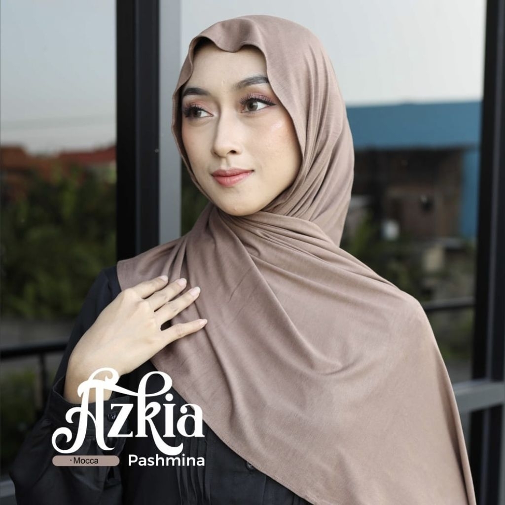 RAUDHAH - Pashmina Azkia Bahan Rayon Jersey Premium / Pashmina Rayon / Pashmina Mleyot Size 180 x 65