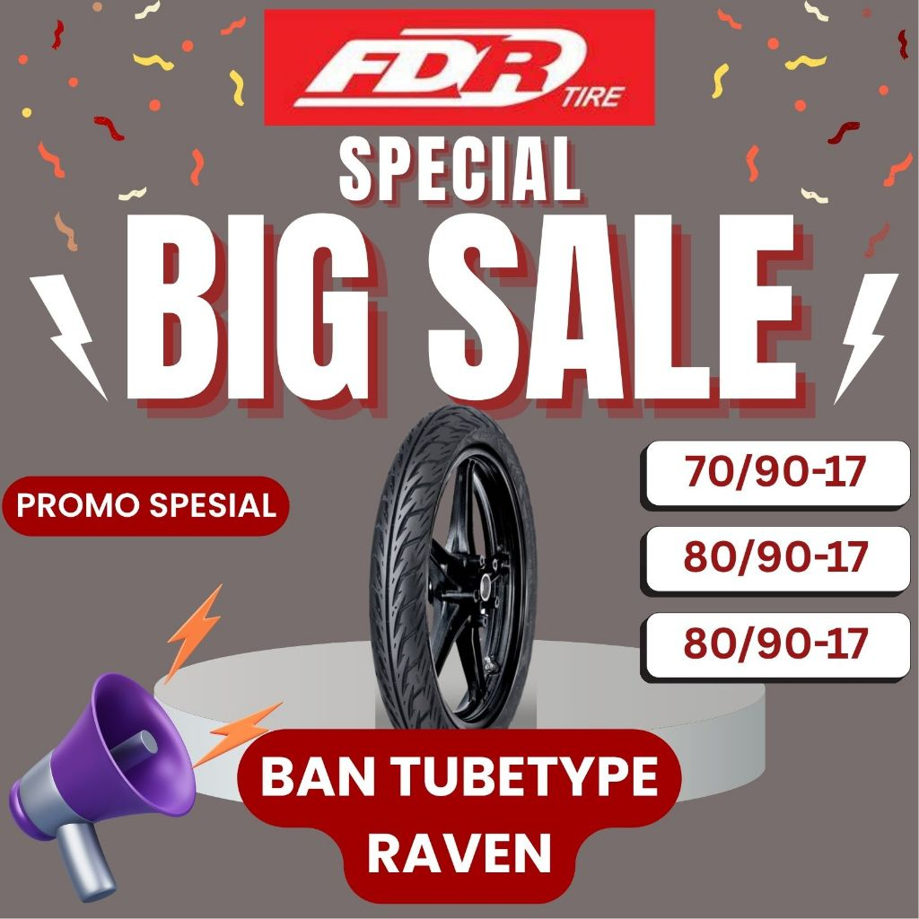 BAN FDR RAVEN RING 17 TUBE-TYPE | BAN RING 17 TUBE-TYPE { 70/90-17, 80/90-17, 90/80-17 }
