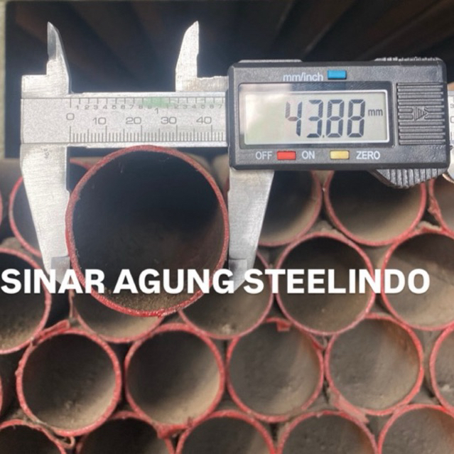 Pipa Galvanis 1 1/2 inch x 2mm / Besi pipa galvanis 1,5 inch