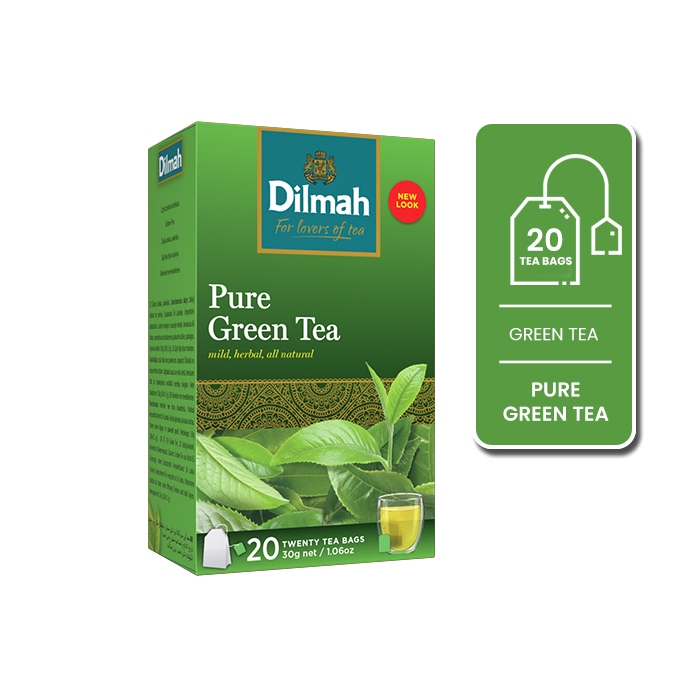 

Dilmah Pure Green Tea - Teh Celup (Tag Tbag 20s)
