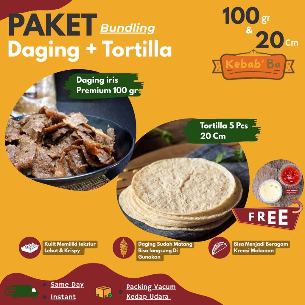 

PAKET KEBAB DAGING IRIS 100 GRAM & KULIT KEBAB 20 CM 5 PCS DAGING KEBAB PREMIUM DAGING SAPI