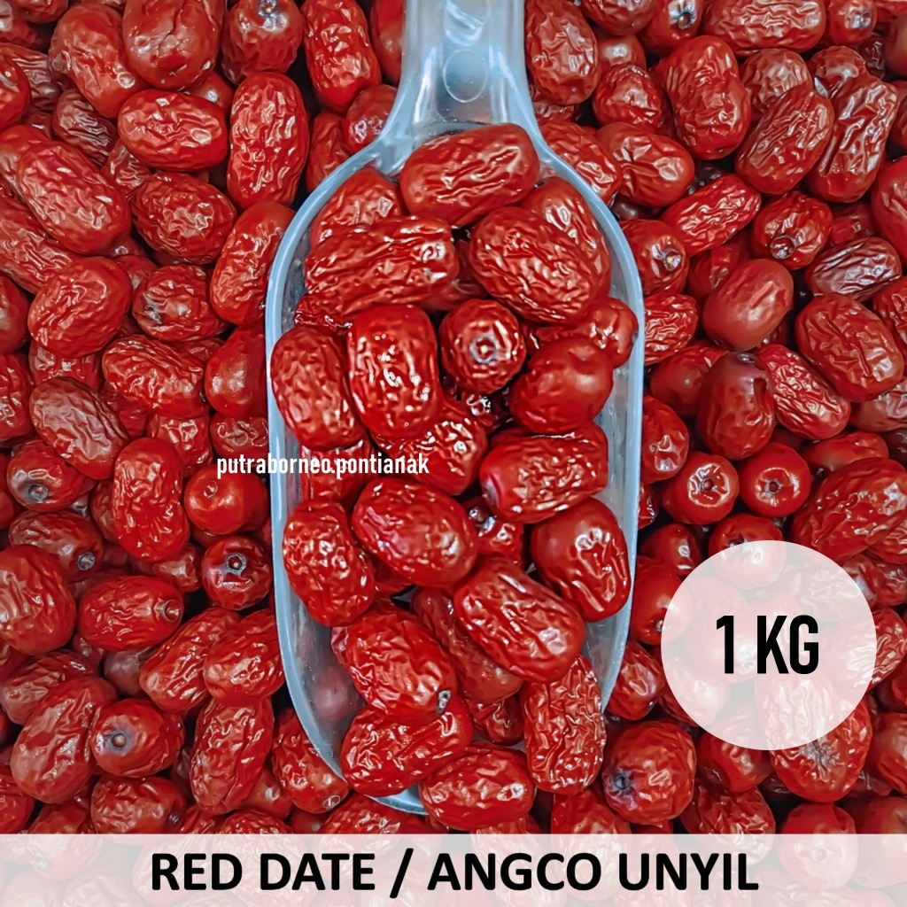 

PB Angco Merah 1 kg / Red Dates / Jujube / Hong Zao / Kurma Merah Herbal Kering