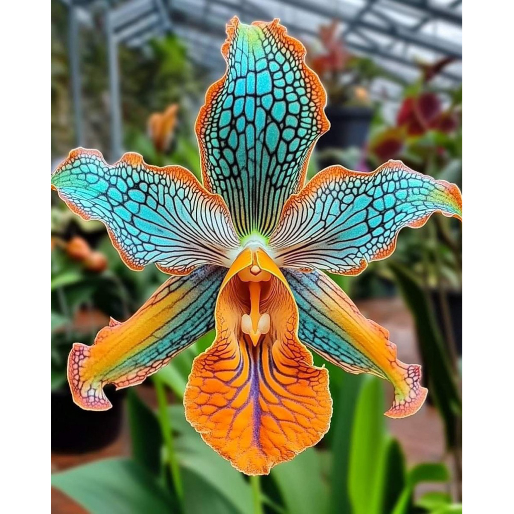 ANGGREK DENDROBIUM DEWASA BUNGA ORANGE BESAR JUMBO ANGGREK DENDROBIUM DEWASA