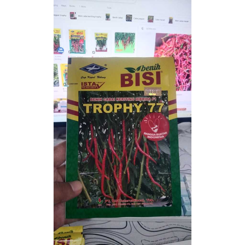 benih cabe keriting Rimbun 3 TROFY 77 f1 10 gram