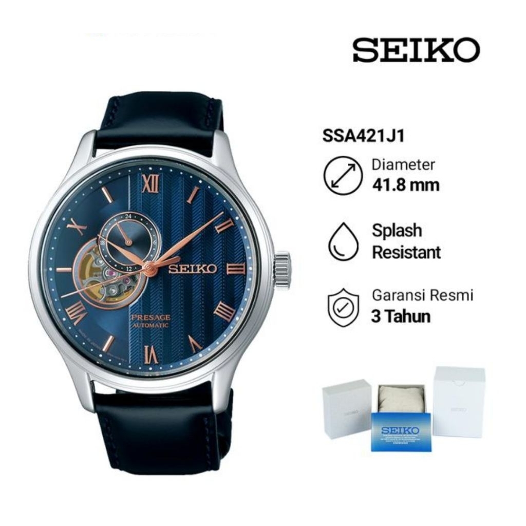 Seiko Presage SSA421J1 Zen Garden Sakura Automatic Jam Tangan Pria Original