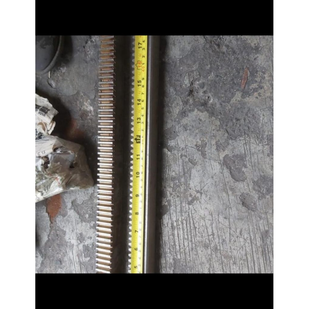 Rack Gear rel rell besi eretan putar mesin bubut L5 L5A lathe L-5 L-5A lebar 30mm