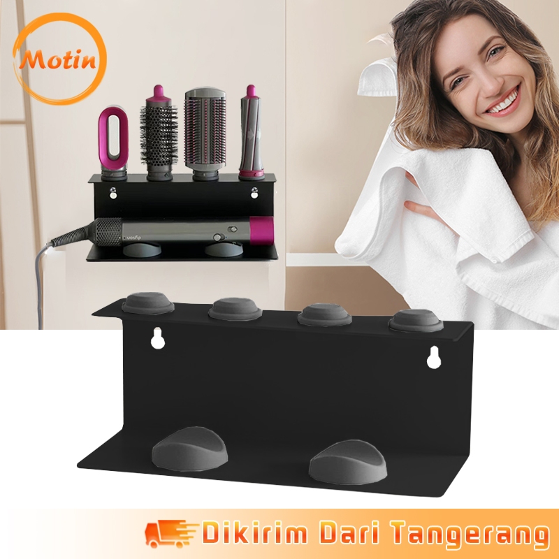 Seena Hair Dryer Holder Standing Storage Holder For Hair Dryer Alat Pengeriting