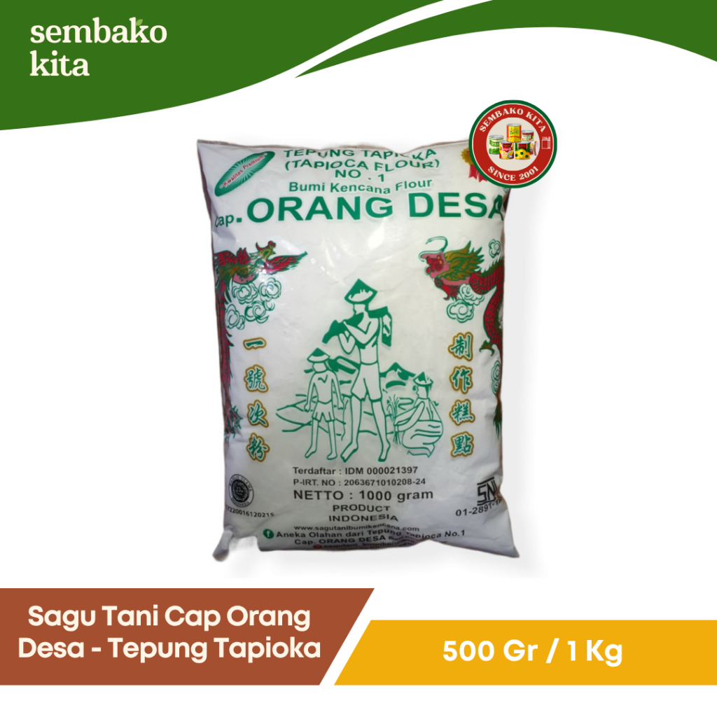 

Sagu Tani Cap Orang Desa - Tepung Tapioka 500 gr/1kg