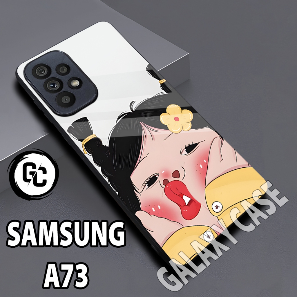 Softcase glossy SAMSUNG A73/Case SAMSUNG A73 Cewek/glitter/casing/case HP SAMSUNG A73