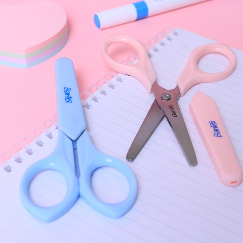 

[Pelangi Stationery] BANTEX Gunting Anak Student Scissor Ujung Bulat