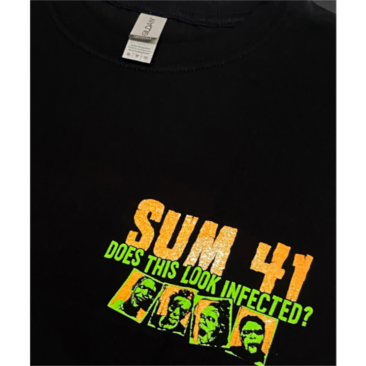 T-shirt SUM41 'Does This Look Infected' Official Lisence Merchandise