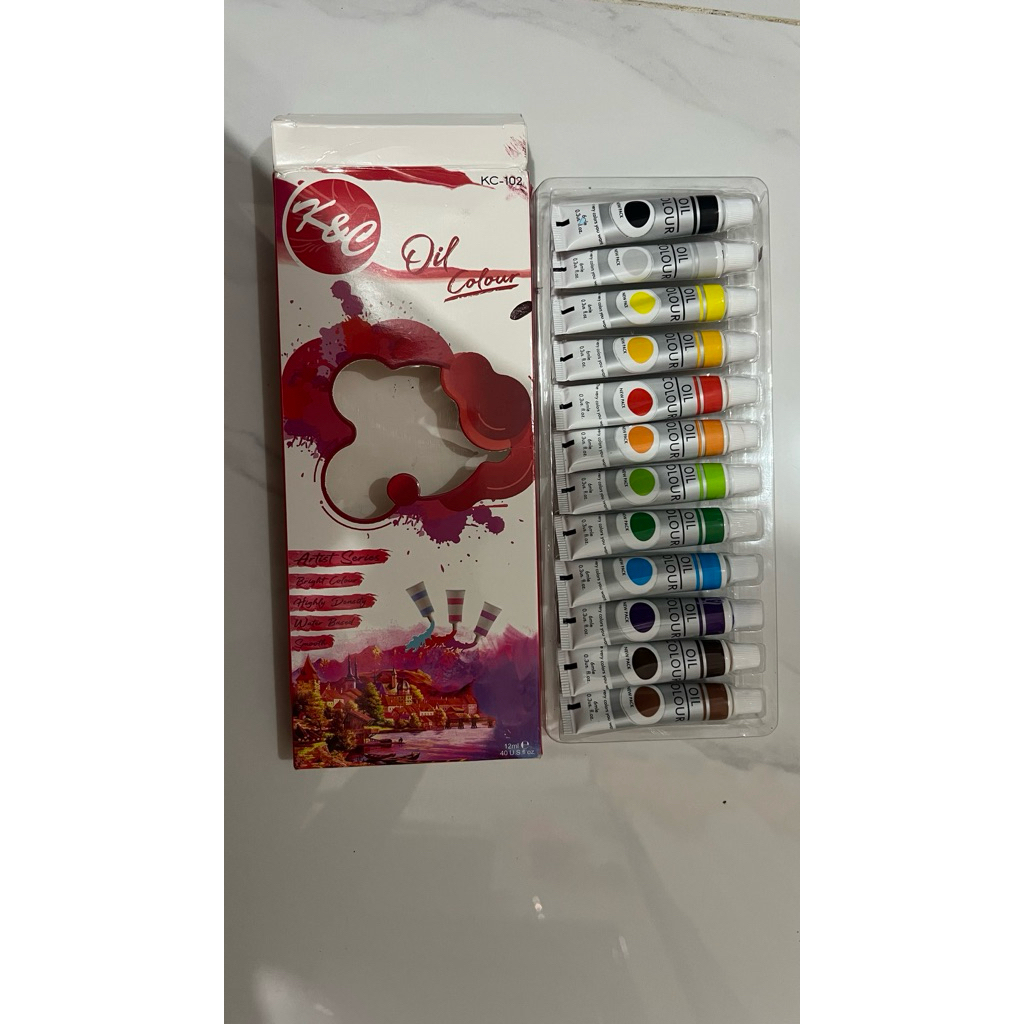 

Cat minyak K&C 12 warna