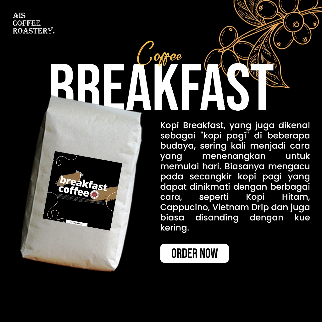 

Kopi Breakfast 1KG Coffee Kopi Komoditi Bubuk