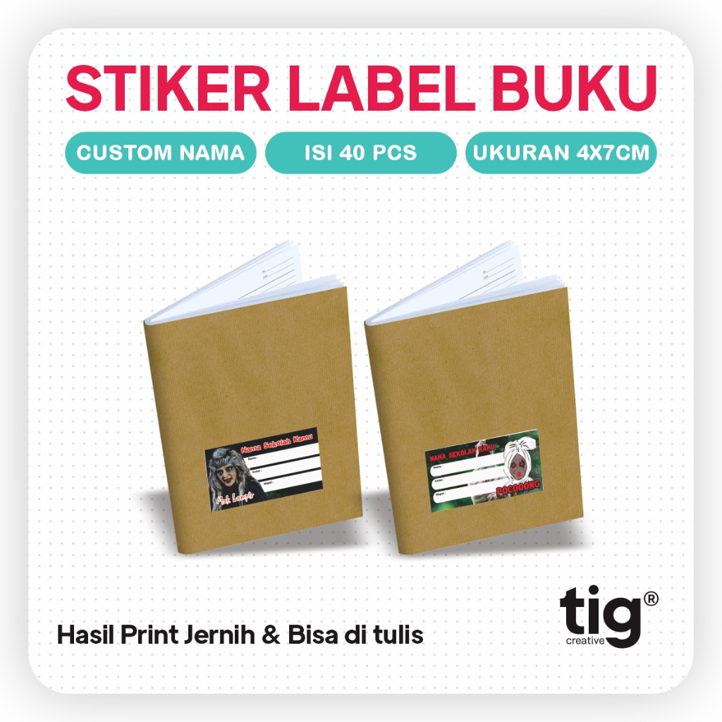 

STIKER LABEL BUKU PELAJARAN | HOROR