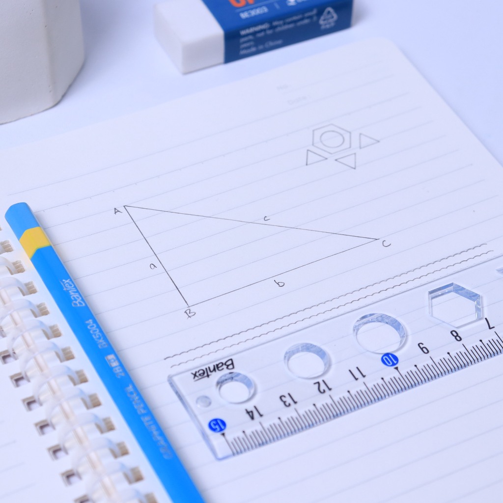 

[Pelangi Stationery] BANTEX Penggaris Fleksibel 15cm Bentuk Geometri